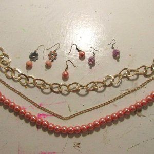 Pink Jewelry Mixed Lot